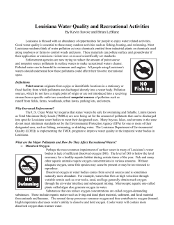 Louisiana Water Quality