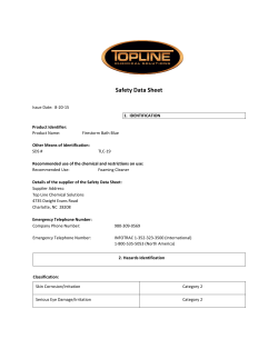 Safety Data Sheet - Top Line Chemical Solutions