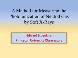 A Method for Measuring the Photoionization of Neutral Gas by Soft X