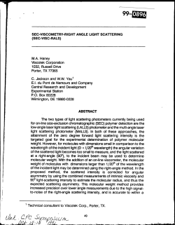 SEC-Viscometry-right angle light scattering (SEC-VISC