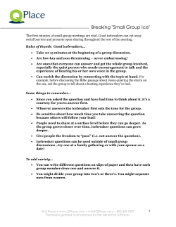 Icebreaker questions