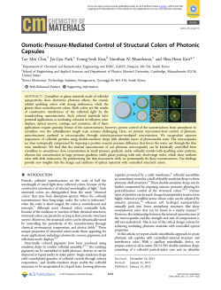 Osmotic-Pressure-Mediated Control of Structural Colors of Photonic