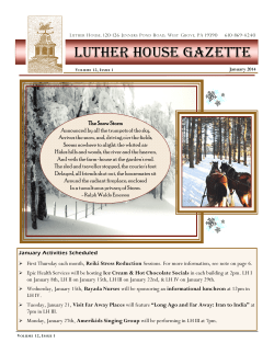 Luther house gazette