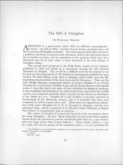 The Hill of Abingdon I