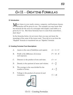 Ch 11 - Math With Steve