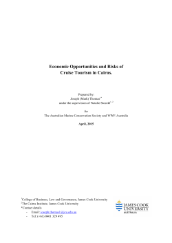 Economic Opportunities and Risks of Cruise