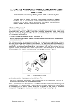 alternative approaches