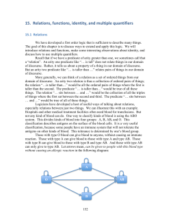 15. Relations, functions, identity, and multiple quantifiers