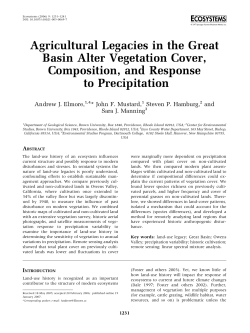 3405 - Elmore, A. J., J. F. Mustard, S. P. Hamburg, and S. J. Manning