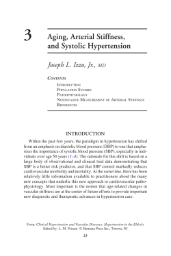 3 Aging, Arterial Stiffness, and Systolic Hypertension