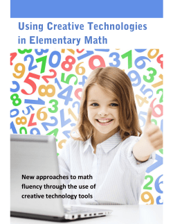 Elementary Math and Creative Technology
