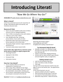 Introducing Literati - Pamunkey Regional Library