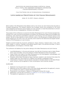 Latin American Perceptions of the Italian Renaissance