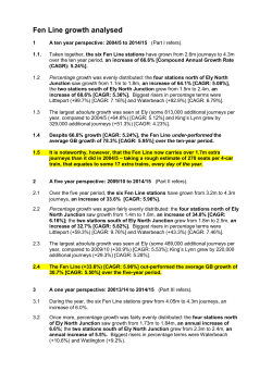 and longer trains - the statistics and analysis