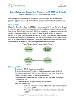 OCD in Schools