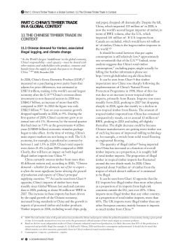 CHINA`S TIMBER TRADE IN A GLOBAL CONTEXT