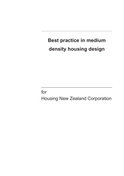 Best practice in medium density housing design