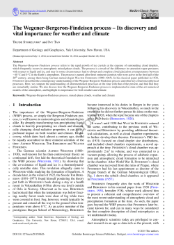 The Wegener-Bergeron-Findeisen process