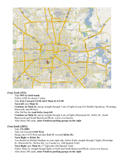 Printable Driving Directions to Houston Office