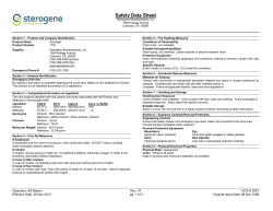 Material Safety Data Sheet