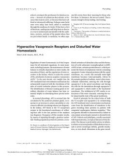 Hyperactive Vasopressin Receptors and Disturbed Water
