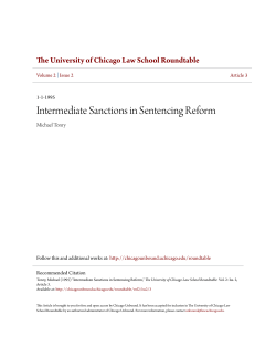 Intermediate Sanctions in Sentencing Reform