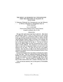 THE EFFECT OF HYDROGEN ION