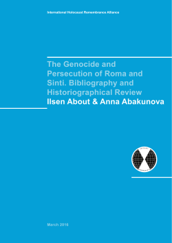 The Genocide and Persecution of Roma and Sinti. Bibliography and