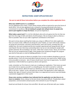 Application Instruction Document