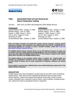Automated Point-of-Care Devices for Nerve Conduction Testing