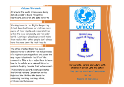 Children Worldwide All around the world children are being denied
