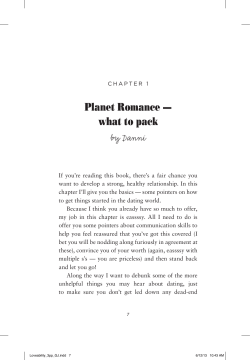 Planet Romance &mdash; what to pack