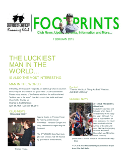 THE LUCKIEST MAN IN THE WORLD