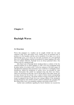 Rayleigh Wave