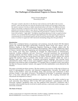 Government versus Teachers: The Challenges of Educational