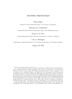 inciting protocols - University of Stirling