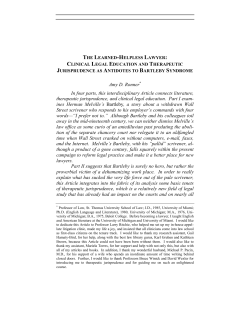 The Learned-Helpless Lawyer