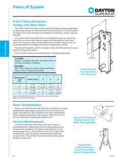 P-92-P Fleet-Lift Erection Anchor with Shear Plate
