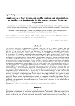 Application of heat treatment, edible coating and chemical dip as
