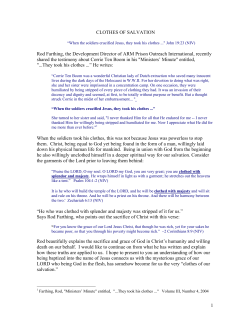 CLOTHES OF SALVATION