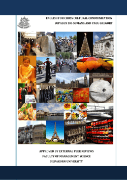 ENGLISH FOR CROSS CULTURAL COMMUNICATION