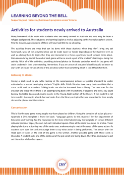 Activities for newly