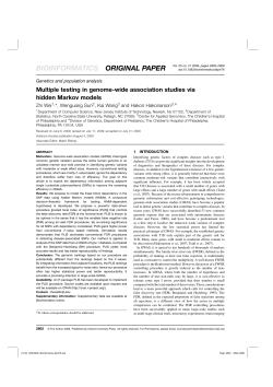 Multiple testing in genome-wide association