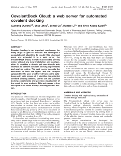CovalentDock Cloud: a web server for automated covalent docking