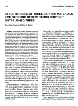 effectiveness of three barrier materials for stopping regenerating