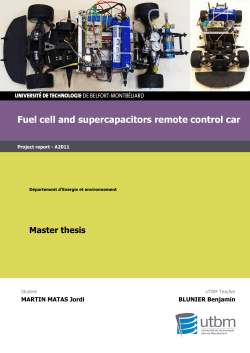 Fuel cell and supercapacitors remote control car
