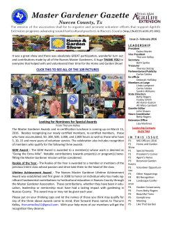 February - Nueces County Extension Office