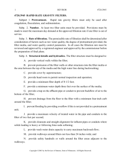 4720.3945 RAPID RATE GRAVITY FILTERS. Subpart 1