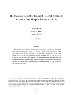The Marginal Benefit of Inpatient Hospital Treatment