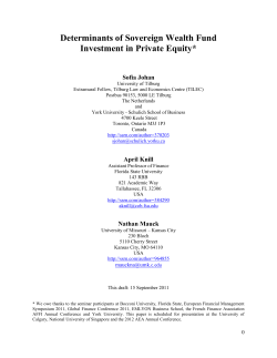 SWF Investment Goals: Imputed Evidence